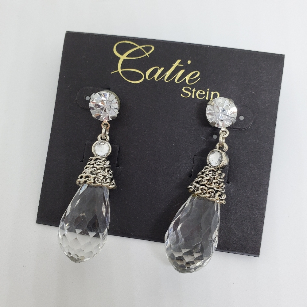 Catie Stein Silver Toned with Crystal